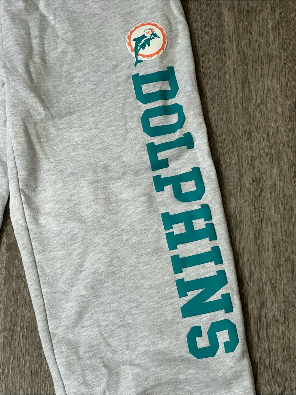 '47 Brand | Women's Gray & Teal Miami Dolphins Jogger Sweatpants | Size L - NWT! - Picture 2 of 4